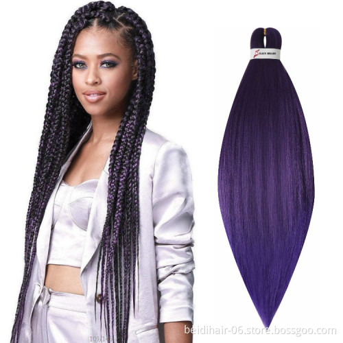 EZ Braids Prestretched Easy Braiding Hair Yaki Jumbo Braids Hot Water Setting Synthetic Hair Extension Wholesale